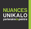 Nuances Unikalo | Votre partenaire peinture pro Logo Nuances Unikalo, partenaire du peintre. Design graphique noir et vert lime, texte blanc et vert. Fournisseur de peinture pro.